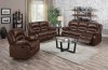 9172 Reclining Sofa in Brown Bonded Leather w/Options