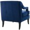 Concur Sofa in Navy Velvet Fabric by Modway w/Options