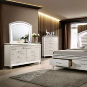 Maddie Bedroom Set CM7899 in Pearl White w/Options