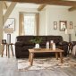 Donlen Sofa & Loveseat Set 59704 Chocolate Faux Leather - Ashley