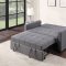 Vaiknock Adjustable Sofa LV00177 in Dark Gray Linen by Acme