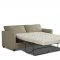 Tilly Sofa in Stone Fabric by Klaussner w/Queen Sleeper