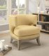 902562 Accent Chair in Bumblebee Yellow Fabric by Coaster