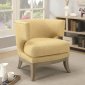 902562 Accent Chair in Bumblebee Yellow Fabric by Coaster