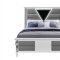 Marco Bedroom in Metallic White by Global w/Options