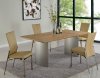 Jessica Dining Table in Light Oak by Chintaly w/Optional Items