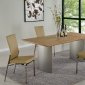 Jessica Dining Table in Light Oak by Chintaly w/Optional Items