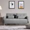 Alcoa Sofa in Grey Fabric by VIG w/ Adjustable Backrest