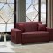 Cream Leatherette Modern Sectional Sofa w/Optional Ottoman