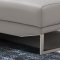 Athena Sectional Sofa in Light Grey Leather by J&M w/Options