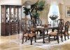 Brown Finish Classic 7 Piece Dining Set w/Optional Buffet