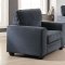 Catherine Sofa & Loveseat Set 52290 in Blue Fabric by Acme