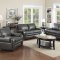 Matera Sofa & Loveseat Set in Grey Leather w/Options