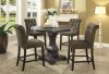 Nerissa 5Pc Counter Ht. Dining Table CM3840RPT in Antique Black