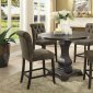 Nerissa 5Pc Counter Ht. Dining Table CM3840RPT in Antique Black