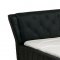 Natalie Bed in Black Leather Match by Whiteline Imports