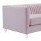 Aviator Sofa TOV-S178 in Blush Velvet Fabric by TOV Furniture