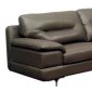 6001 Sectional Sofa in Brown Leather by ESF w/Options