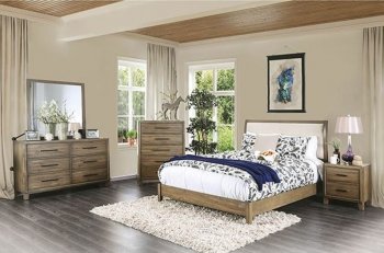 Enrico I 5pc Bedroom Set CM7068A in Light Oak w/Options [FABS-CM7068A-Enrico I]