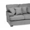 Devlin Sofa & Loveseat Set in Gray Fabric w/Options