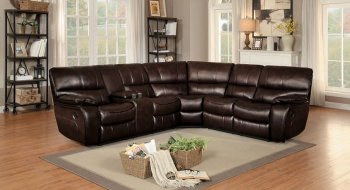 Pecos Motion Sectional Sofa 8480BRW in Brown by Homelegance [HESS-8480BRW Pecos]