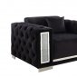 Trislar Chair 52527 in Black Velvet by Acme