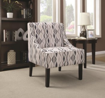 902603 Accent Chair Set of 2 in Wooven Fabric by Coaster [CRCC-902603]