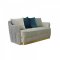 Ardine Sofa & Loveseat Set in Grey Velvet Fabric by VIG