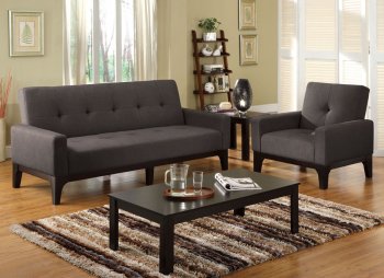 CM2450 Laporte Sofa Bed in Charcoal Fabric w/Optional Chair [FASB-CM2450 Laporte]