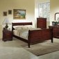 Rich Cherry Finish Classic 5 Pc Bedroom Set w/Queen Size Bed