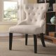 902238 Accent Chair Set of 2 in Cream Fabric by Coaster