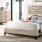 Elaina Bedroom Set CM7898 in Beige & Espresso by FOA w/Options