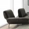 Roxi Sofa in Chocolate Full Leather by At Home USA w/Options