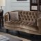 Manuela Sofa CM6145BR in Brown Flannelette Fabric w/Options