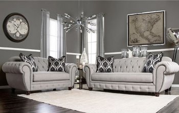 Viviana SM2291 Sofa in Gray Fabric w/Options [FAS-SM2291-Viviana]