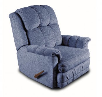 Blue Chenille Contemporary Deluxe Rocker Recliner [HLRC-R945]