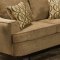 Camel Bark Fabric Modern Sofa & Loveseat Set w/Options