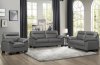 Denizen Sofa & Loveseat Set 9537DGY Dark Gray - Homelegance