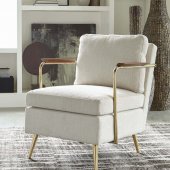 903841 Set of 2 Accent Chairs in Beige by Coaster