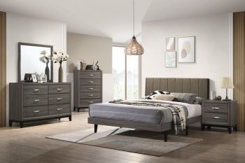 Valdemar Bedroom Set 5Pc BD00571Q in Brown & Gray by Acme [AMBS-BD00571Q Valdemar]