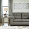 Donlen Sofa & Loveseat Set 59702 in Gray Faux Leather by Ashley