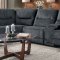 Columbus Motion Sectional Sofa 8490FBR- Cobblestone- Homelegance