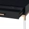 Adiel Writing Desk 93104 in Black & Gold by Acme w/USB Port