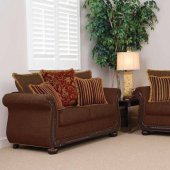 8500 Sofa in Brown Chenille Fabric w/Options