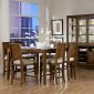 Cherry Finish Modern Counter Height Dining Table w/Options