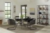 Aviano 5Pc Dinette Set 108291 in Gunmetal & Glass by Coaster