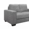 U801 Sofa & Loveseat Set Dark Gray Fabric by Global w/Options