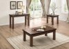 Schleiger 5400 Coffee Table 3Pc Set in Brown by Homelegance