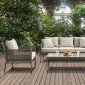 Aleisha Outdoor Sofa CM-OS2589 in Grey & Beige w/Options