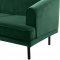 Rory Sofa 689 in Green Velvet Fabric by Meridian w/Options